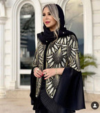کت مانتویی مدل حورناز جنس پلیسه و تافته لمه دار