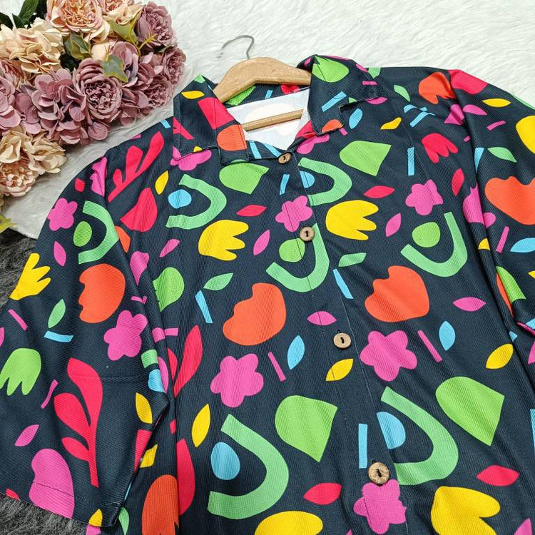 شومیز گره ای جنس رویال میله ای