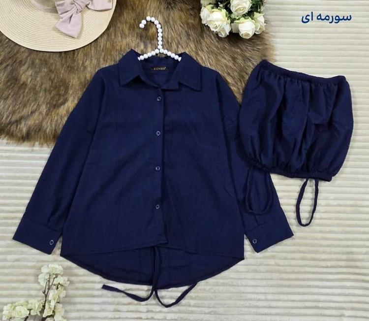 ست شومیز و کراپ آبنبات جنس پفکی