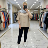 شومیز نادیا جنس کراش پلیسه ای