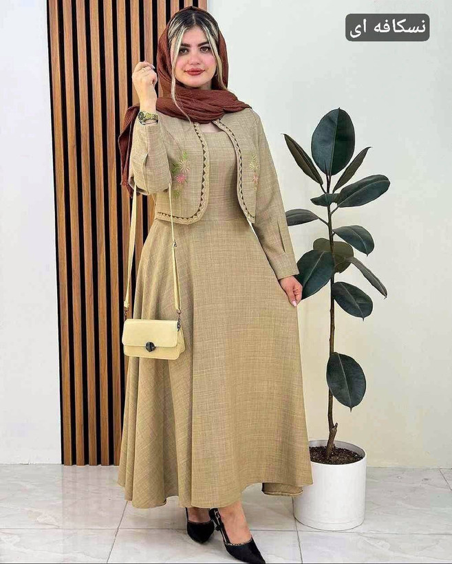 کت و سارافون همتا و ژیوا جدید جنس شانتون باکیفیت