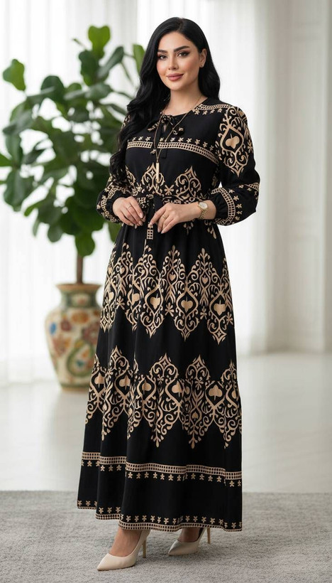 پیراهن ساحلی جنس نخی صابونی
