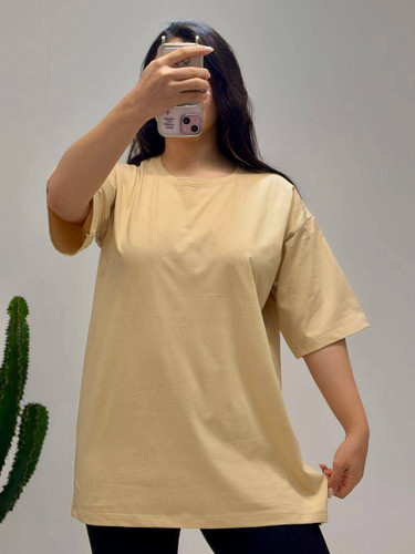 تیشرت لانگ ساده جنس پنبه درجه یک