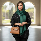 شومیز گل گچی جلوبسته جنس کراش نرم و لطیف