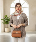 شومیز گل گچی جلوبسته جنس کراش نرم و لطیف