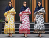 پیراهن ماکسی جنس پارچه تمام نخ درجه یک