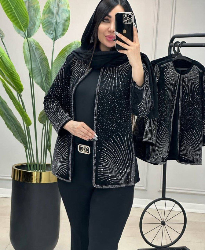 مانتو کتی شیدا جنس مازراتی باکیفیت دوخت مزونی