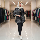 شومیز پلنگی جنس کراش چاپی