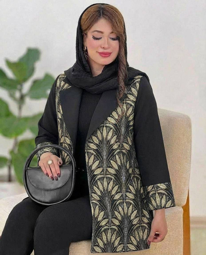 مانتو مجلسی آوان جنس کرپ کش