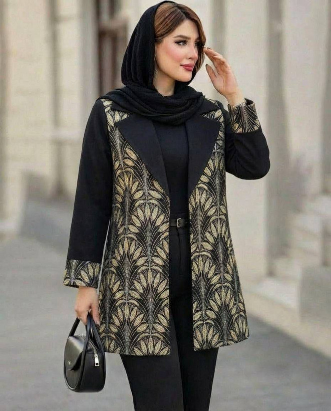 مانتو مجلسی آوان جنس کرپ کش