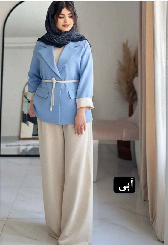 ست مانتو شلوار هدی جنس مازراتی