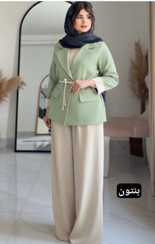 ست مانتو شلوار هدی جنس مازراتی