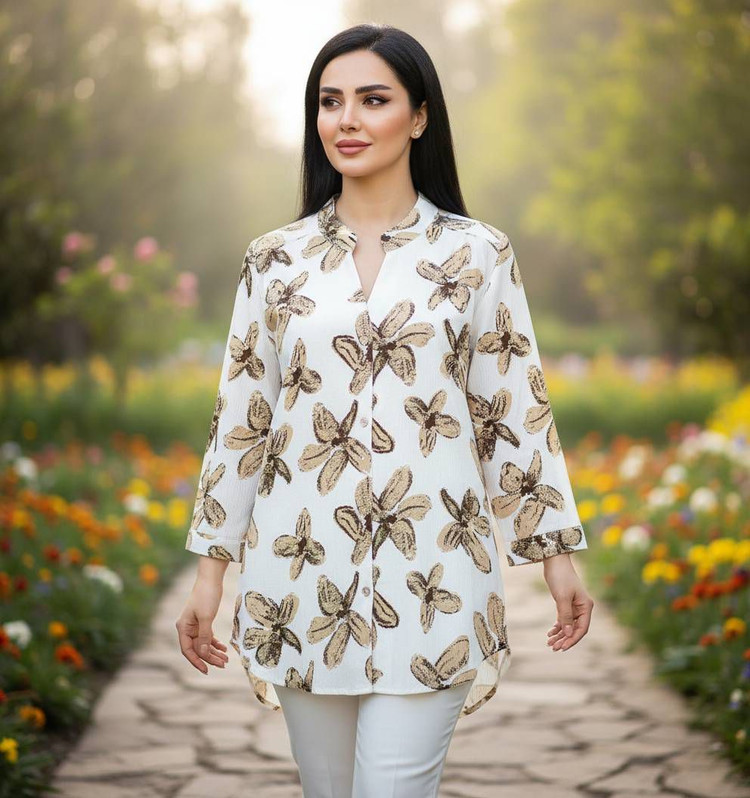 شومیز پینترستی فلاور طرحدار درجه یک