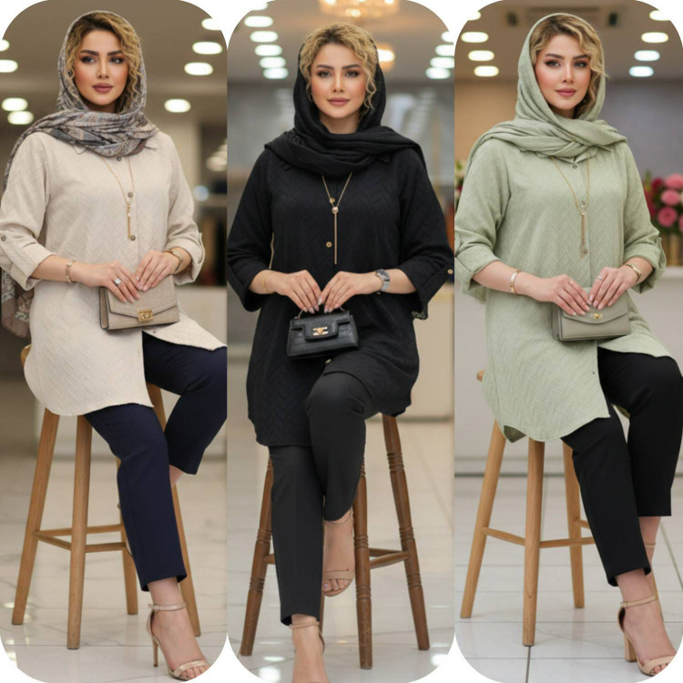 شومیز مراکشی زیکزاکی جنس مراکشی