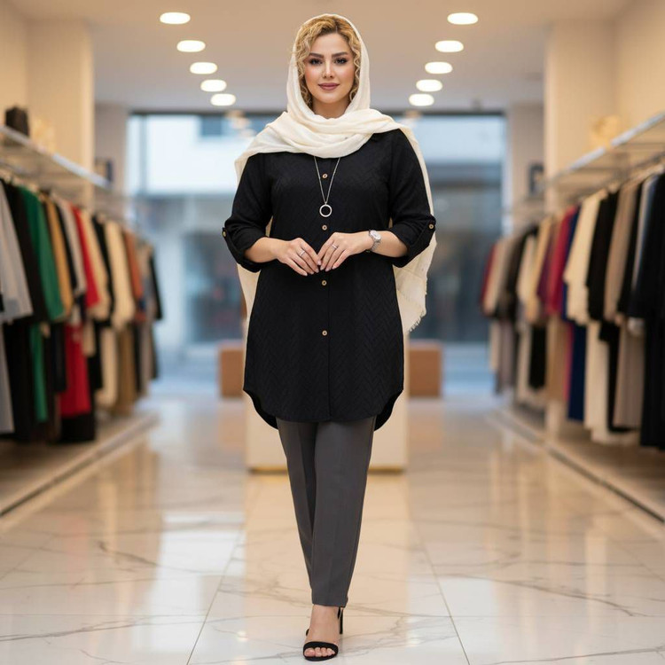 شومیز مراکشی زیکزاکی جنس مراکشی