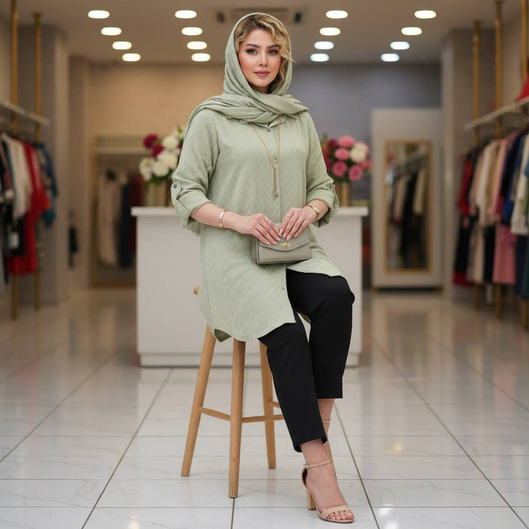 شومیز مراکشی زیکزاکی جنس مراکشی