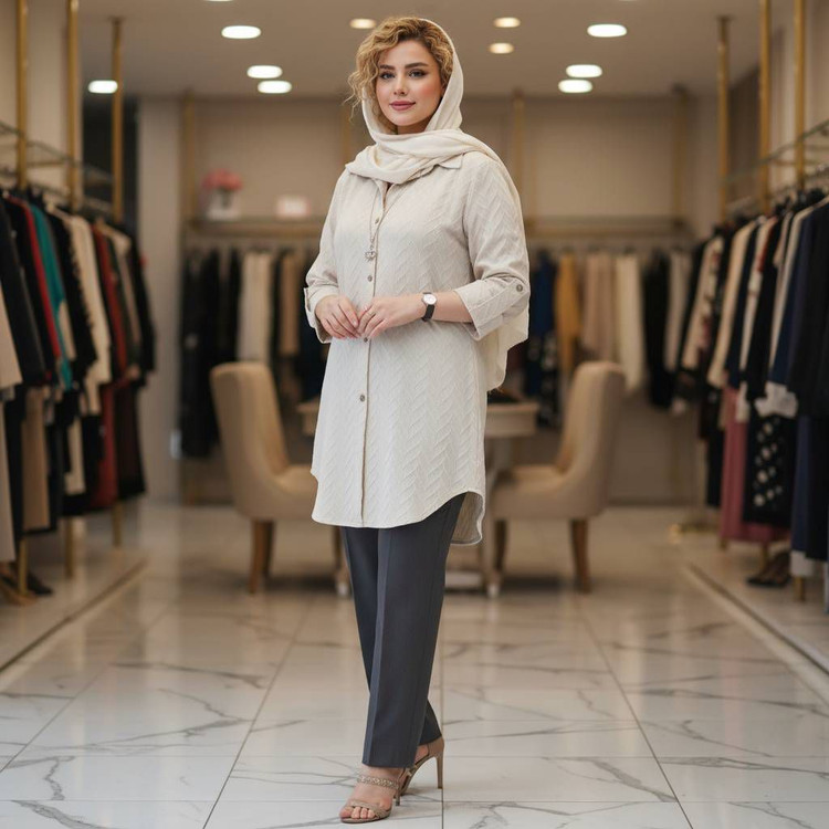 شومیز مراکشی زیکزاکی جنس مراکشی