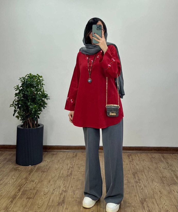 شومیز گلدوزی درجه یک