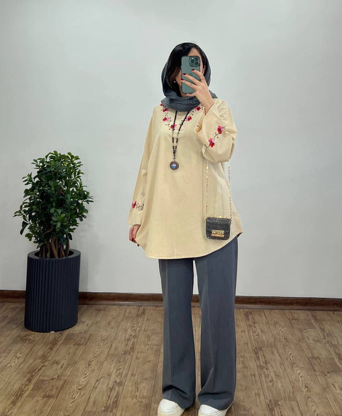 شومیز گلدوزی درجه یک
