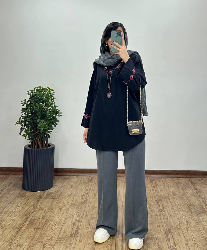 شومیز گلدوزی درجه یک