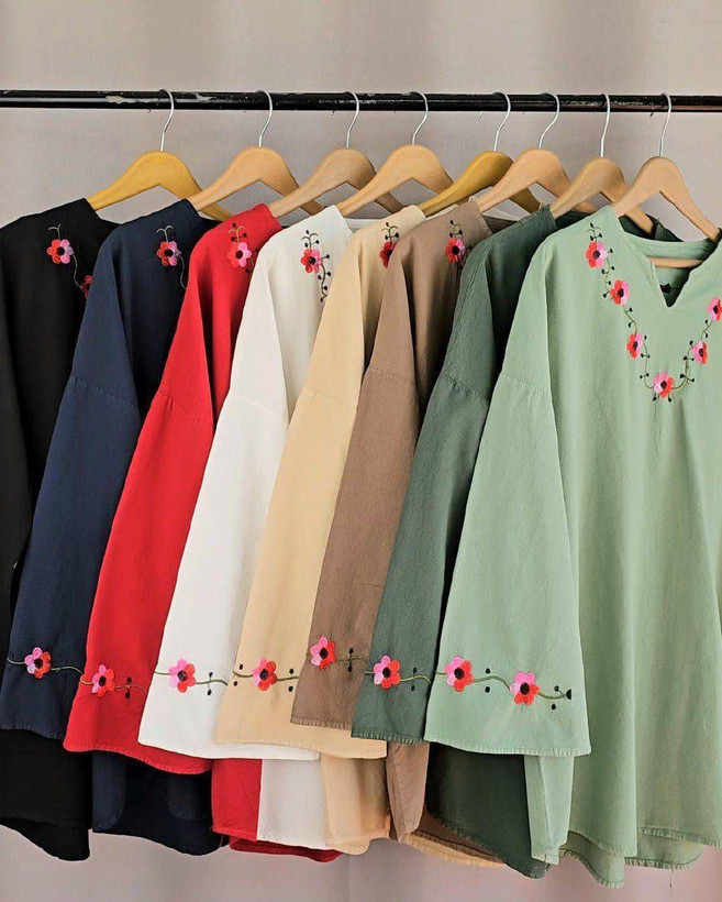 شومیز گلدوزی درجه یک