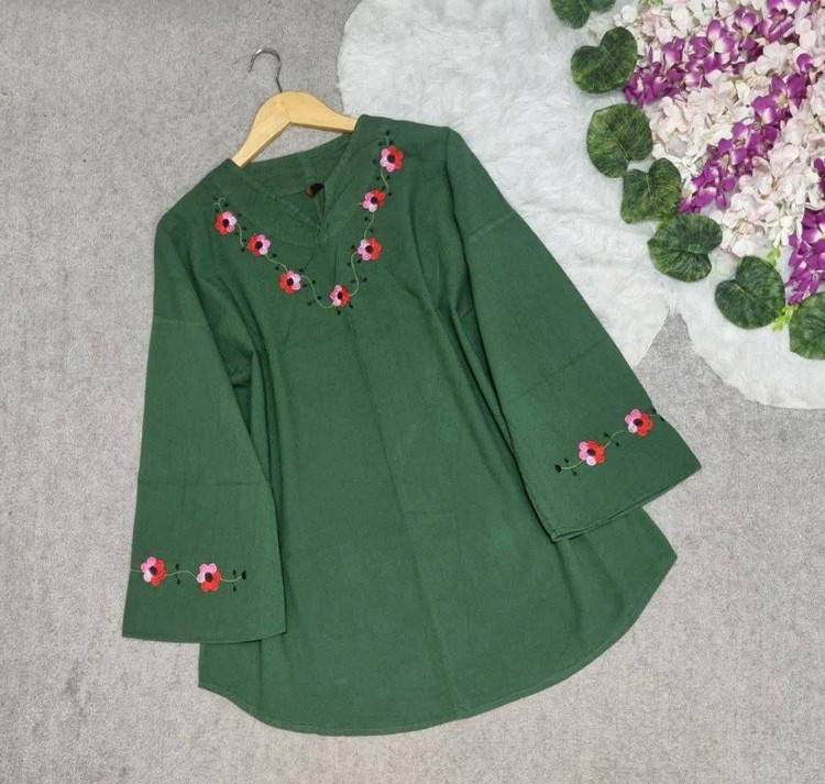 شومیز گلدوزی درجه یک