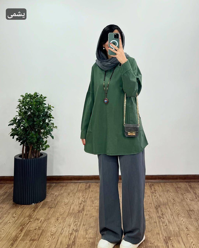 تونیک مانتویی سیسیل جنس الیاف آنزیم شور