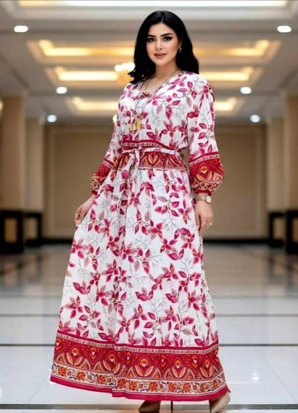 پیراهن ماکسی ساحلی جنس سبک و خنک