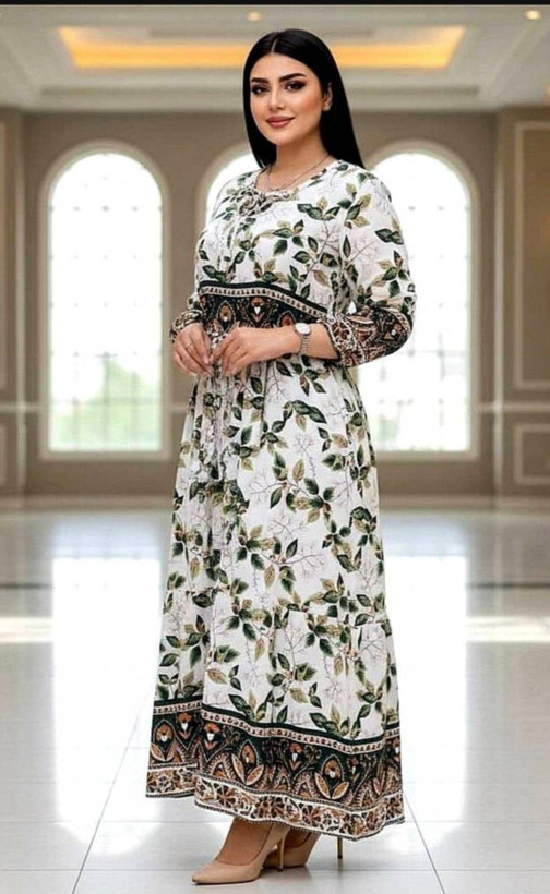 پیراهن ماکسی ساحلی جنس سبک و خنک