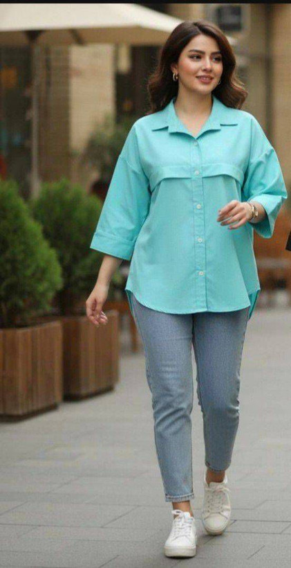 شومیز باکسی جنس داکرون گرم بالا و درجه یک