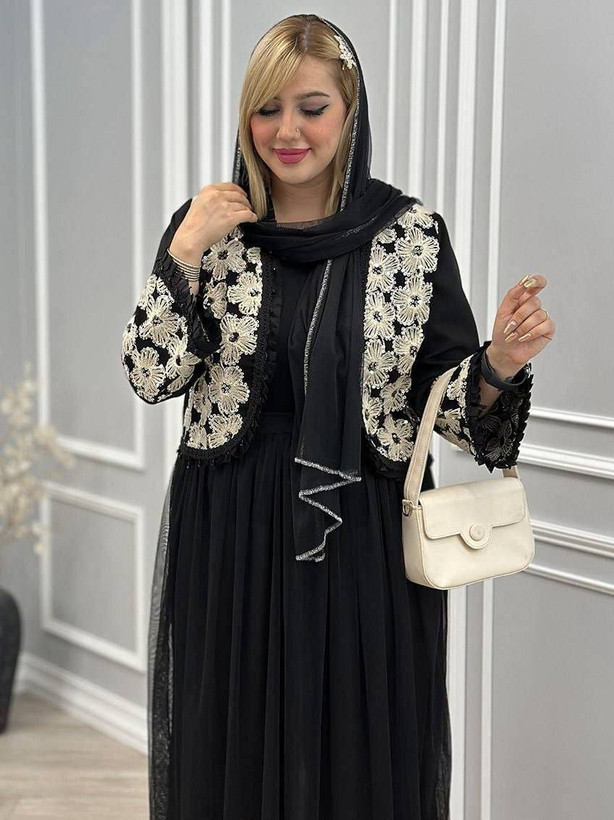 ست سه تیکه کت و دامن و شال روناک