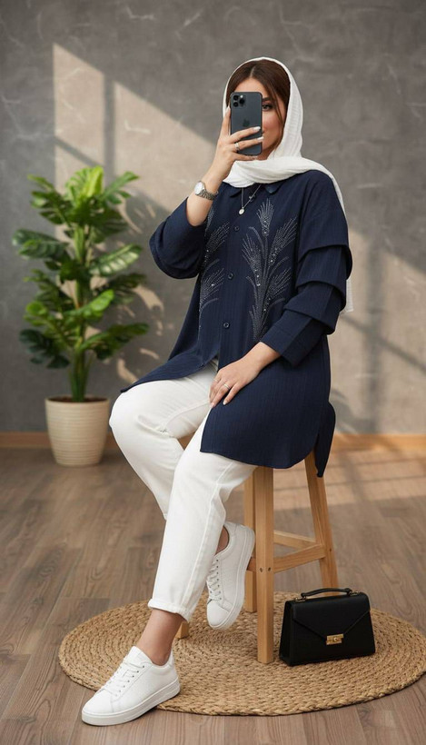 شومیز آیوا نگین کوب