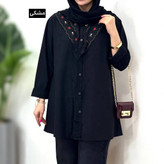 مانتو تارا الیاف درسا روشنا گلدوزی شده