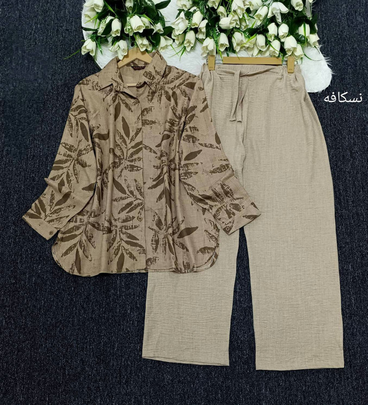 ست شومیز شلوار برگ