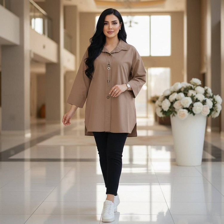 مانتو باکسی ستایش جنس لنین بدون ابرفت