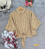 شومیز گره ای میو جنس صوفیا دیپلمات لمه ای
