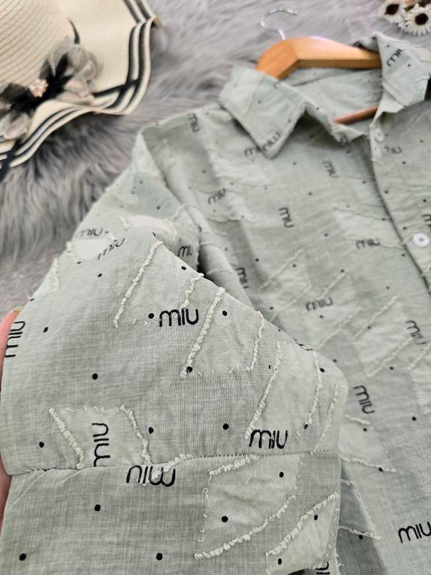 شومیز پانچی miu جنس کسمه چاپی