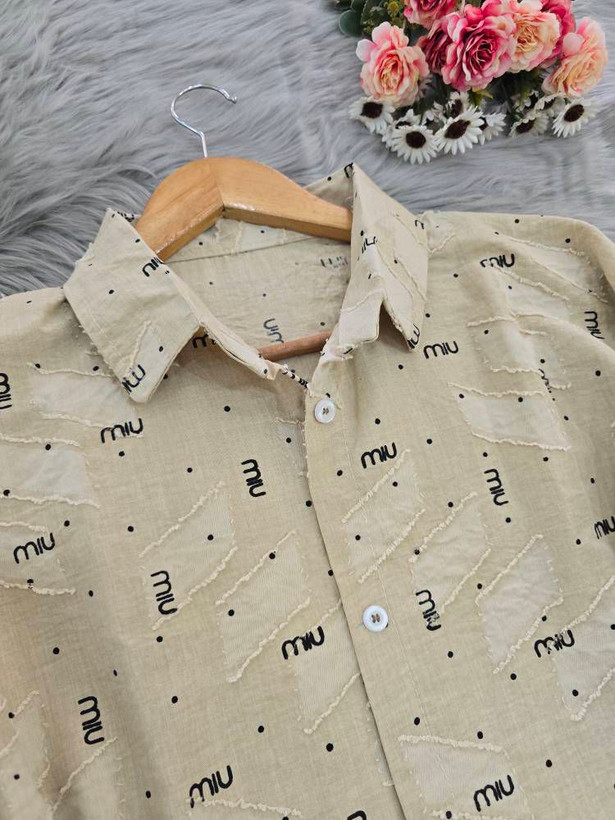 شومیز پانچی miu جنس کسمه چاپی