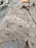 شومیز پانچی miu جنس کسمه چاپی