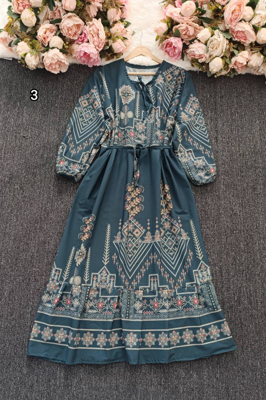 پیراهن ساحلی کتیبه جنس بوگاتی گرم بالا