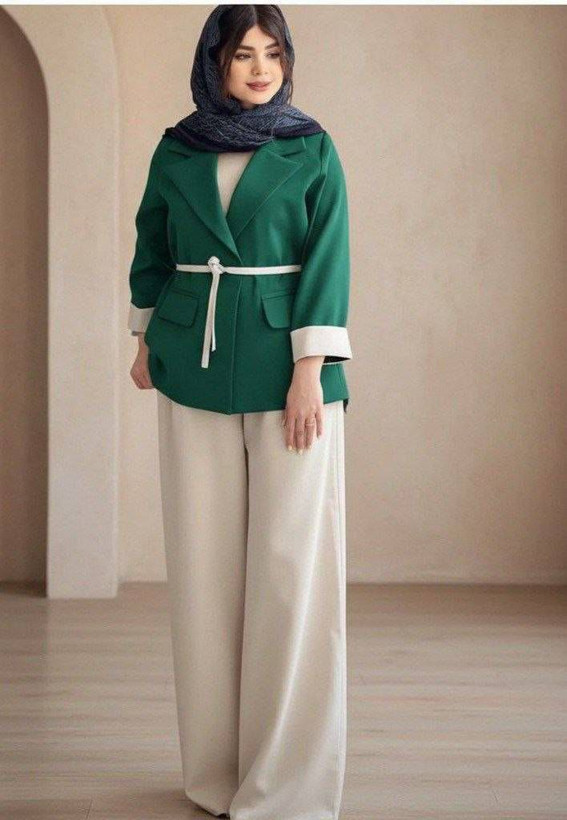 مانتو شلوار هدی جنس مازراتی