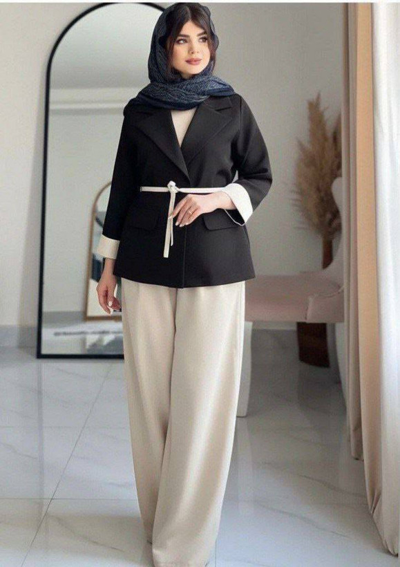 مانتو شلوار هدی جنس مازراتی
