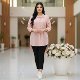 شومیز مانتویی سلین جنس پنبه درجه یک