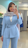 کت شلوار گل رز جنس مازراتی