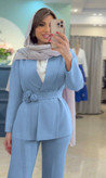 کت شلوار گل رز جنس مازراتی