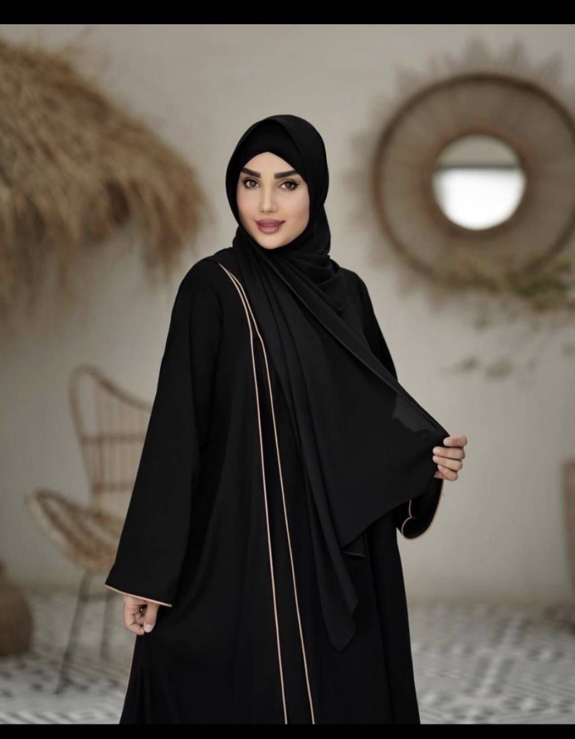 عبا مغزی دوز جنس الیزه درجه یک تنخور عالی