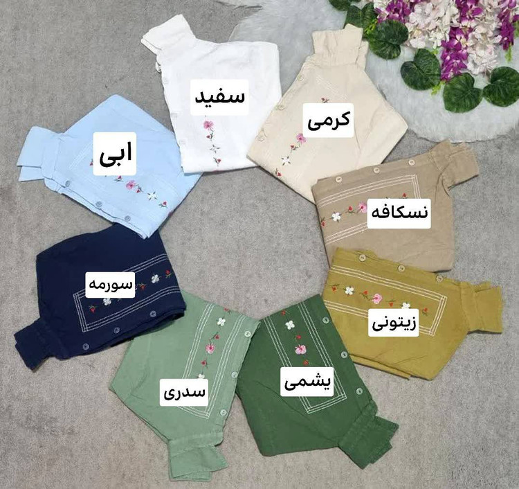 شومیز مانتویی طوبی جنس الیاف درجه یک