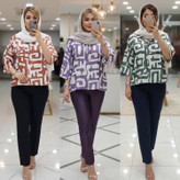 شومیز باکسی طرحدار