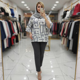 شومیز باکسی طرحدار