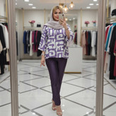 شومیز باکسی طرحدار